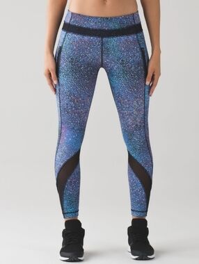 RARE Lululemon Inspire Tight II. Strive Multi Black. Mermaid. 7/8 Legging. 6.
